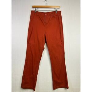 Woman's WoolRich Red Cotton Pants -‎ Size 8 Tall Business casual comfortable